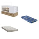 Ver imagem 3 de Berço Cama Multifuncional com Gavetões 2 Colchões Marrom/Aveiro Oak/Branco