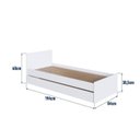 Ver mais imagens de Berço Cama Multifuncional com Auxiliar MDP 2 Colchões Branco