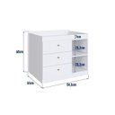 Ver imagem 7 de Berço Cama Multifuncional com Auxiliar MDP 2 Colchões Branco