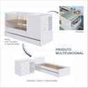Ver imagem 6 de Berço Cama Multifuncional com Auxiliar MDP 2 Colchões Branco