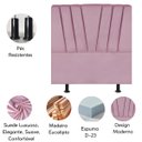 Ver imagem 4 de Cabeceira Estofada Cama Box Solteiro 90 Cm Ariel Suede:rosa