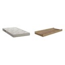 Ver imagem 1 de Cama Auxiliar para Beliche 1 Colchão Marrom/Aveiro Oak