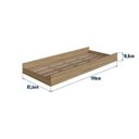 Ver imagem 7 de Cama Auxiliar para Beliche 1 Colchão Marrom/Aveiro Oak
