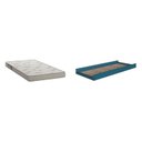 Ver imagem 1 de Cama Auxiliar para Beliche 1 Colchão Azul/Secreto