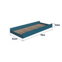 Ver imagem 2 de Cama Auxiliar para Beliche 1 Colchão Azul/Secreto