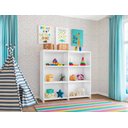 Ver imagem 3 de Estante Livreiro para Quarto e Escritório 6 Nichos Marrocos - Branco