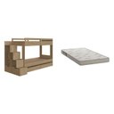 Ver imagem 3 de Beliche Infantil com Escada Nichos 2 Gavetões 2 Colchões