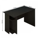 Ver imagem 4 de Mesa Gamer Vênus 2 Prateleiras Preto Fosco - Panorama Móveis