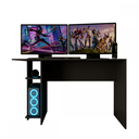 Ver imagem 2 de Mesa Gamer Vênus 2 Prateleiras Preto Fosco - Panorama Móveis