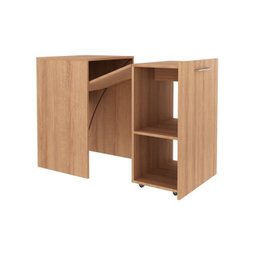 Kit 2 Peças com Escrivaninha Retrátil para Escritório com Cadeira para Escritório Diretor Tela Mesh - 5