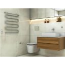Ver imagem 2 de Toalheiro Elétrico 220v Inox Aquecedor Térmico Secador de Toalhas Round Crismoe para Banheiro