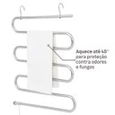 Ver mais imagens de Toalheiro Elétrico 220v Inox Aquecedor Térmico Secador de Toalhas Round Crismoe para Banheiro
