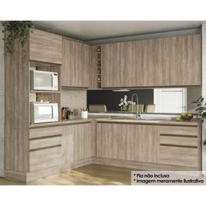 Kit de Cozinha 12 Peças Maxxi 1 (4 Armários + 4 Balcões + 1 Paneleiro + 3 Complementos) Cz200