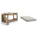 Ver imagem 3 de Treliche Infantil com Cama Auxiliar 3 Colchões Marrom/Aveiro Oak/Branco