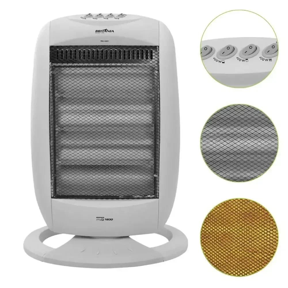 Aquecedor de Ar Elétrico Portátil Oscilante Britânia 127v - 5