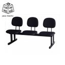 Ver imagem 3 de Longarina Secretária 03 Lugares - Cor Preta - Martiflex - 33003