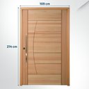 Ver imagem 2 de Kit Porta Pivotante Maciça de Eucalipto 214x109x14cm PM78 Solar Cruzeiro Portas