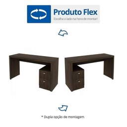 Kit 2 Peças com Escrivaninha ME4130 e Cadeira para Escritório Tela Mesh - 8