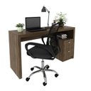 Ver imagem 2 de Kit 2 Peças com Escrivaninha ME4130 e Cadeira para Escritório Tela Mesh