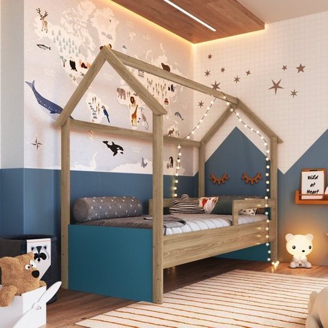 Cama Infantil Montessoriana 1 Colchão Incluso
