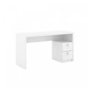 Ver imagem 5 de Conjunto 2 Peças com Escrivaninha ME4130 e Cadeira para Escritório Tela Mesh Branco Preto