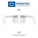 Ver imagem 6 de Conjunto 2 Peças com Escrivaninha ME4130 e Cadeira para Escritório Tela Mesh Branco Preto