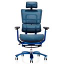 Ver imagem 6 de Cadeira Ergonômica Ergohaus Azurex com Apoio para Pernas e Encosto Ajustável - Azul