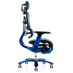 Cadeira Ergonômica Ergohaus Azurex com Apoio para Pernas e Encosto Ajustável - Azul - 5