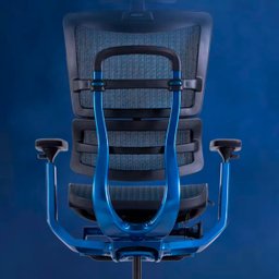 Cadeira Ergonômica Ergohaus Azurex com Apoio para Pernas e Encosto Ajustável - Azul - 9