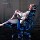 Ver imagem 3 de Cadeira Ergonômica Ergohaus Azurex com Apoio para Pernas e Encosto Ajustável - Azul