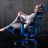 Cadeira Ergonômica Ergohaus Azurex com Apoio para Pernas e Encosto Ajustável - Azul - 3