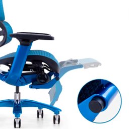 Cadeira Ergonômica Ergohaus Azurex com Apoio para Pernas e Encosto Ajustável - Azul - 8