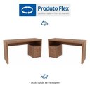 Ver imagem 6 de Conjunto 2 Peças com Escrivaninha ME4130 e Cadeira para Escritório Tela Mesh Amêndoa Preto Marrom