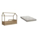 Ver imagem 3 de Cama Infantil Montessoriana 2 Gavetões Inferiores 1 Colchão