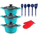 Ver imagem 1 de Jogo Panelas Azul Cerâmica Talher Azul Javali AAL 26 A 30