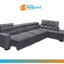 Ver imagem 4 de Sofá 7 Lugares de Canto Retrátil Reclinável Pillow Chaise e 3,60 X 2,20m Sttilo Cinza
