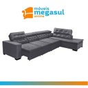 Ver imagem 2 de Sofá 7 Lugares de Canto Retrátil Reclinável Pillow Chaise e 3,60 X 2,20m Sttilo Cinza