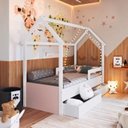 Ver imagem 1 de Cama Infantil Montessoriana 2 Gavetões Inferiores 1 Colchão