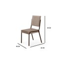 Ver imagem 4 de Kit 4 Cadeiras Jantar Rainha Raissa New Aço Nobre