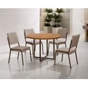 Ver imagem 2 de Kit 4 Cadeiras Jantar Rainha Raissa New Aço Nobre