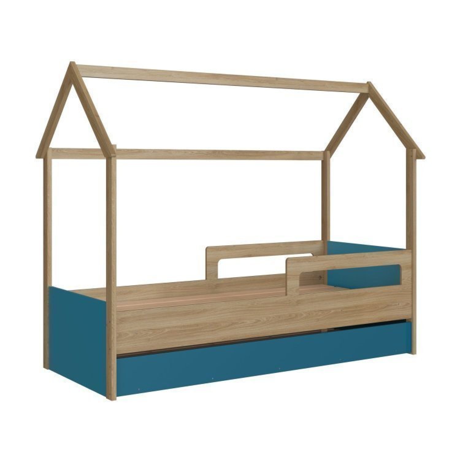 Cama Infantil Montessoriana com Cama Auxiliar 2 Colchões - 10