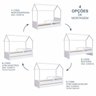 Cama Infantil Montessoriana com Cama Auxiliar 2 Colchões - 10