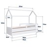 Cama Infantil Montessoriana com Cama Auxiliar 2 Colchões - 9