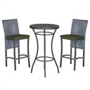 Ver imagem 1 de Mesa Bistro e 2 Banquetas Roma Preta Corda Náutica 13 Trama Original