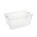 Ver imagem 1 de Caixa Plástica Organizadora Transparente 12,5 Litros - Plasvale Transparente