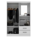 Ver imagem 2 de Guarda Roupa Capelinha Solteiro 2 Portas 2 Gavetas Premium