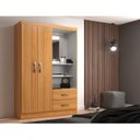 Ver imagem 1 de Guarda Roupa Capelinha Solteiro 2 Portas 2 Gavetas Premium