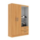Ver imagem 3 de Guarda Roupa Capelinha Solteiro 2 Portas 2 Gavetas Premium