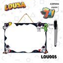 Ver imagem 2 de Brinquedo Lousa Animada Espaço 40cm em Mdf com Caneta com Apagador +3 Anos Paper Toy