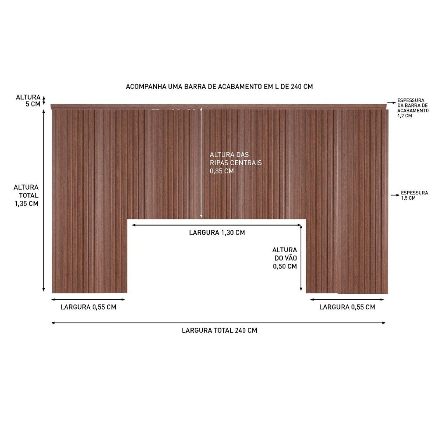 Ripas para Cabeceira de Cama Casal/queen/king 240cm - 4